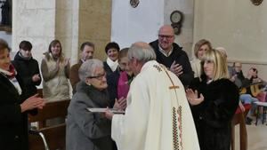 Yunquera celebró el Santo Ángel de la Guarda homenajeando a Josefa de 98 años