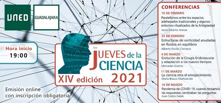 XIV Ciclo de Conferencias Los jueves de la Ciencia de la UNED en Guadalajara