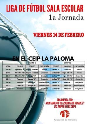 Empieza la Liga de Fútbol Sala Escolar en Azuqueca