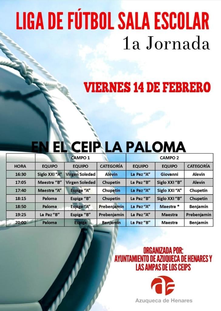 Empieza la Liga de Fútbol Sala Escolar en Azuqueca