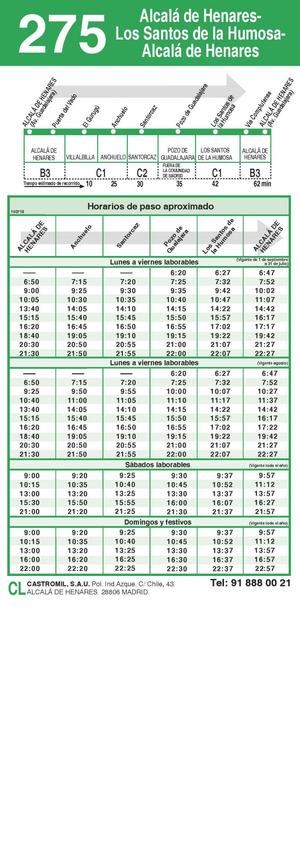 Desde el lunes 15 de julio, la conexión entre Pozo de Guadalajara y Alcalá de Henares será realidad con la modificación de la línea 275