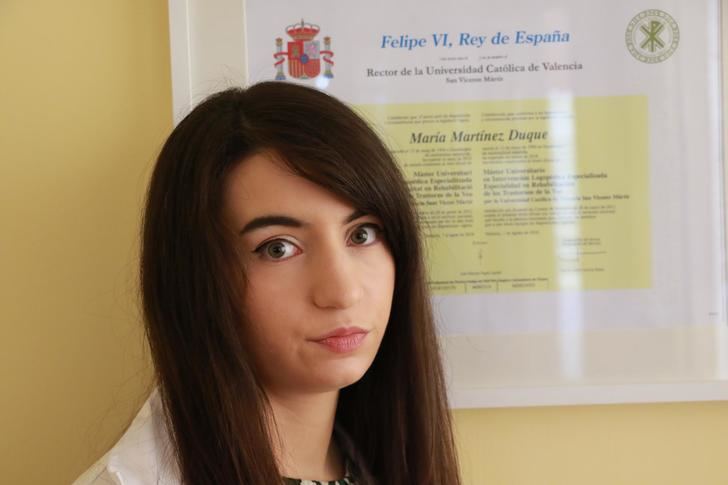 María Martínez Duque, una logopeda en Plaza de los Cuatro Caños de Pastrana