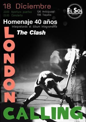 Varios m&#250;sicos de la escena actual se unen en Madrid para celebrar los 40 a&#241;os del disco London Calling de The Clash 