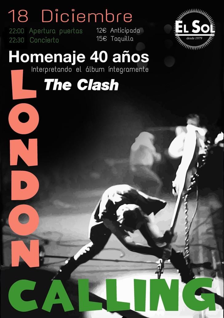 Varios músicos de la escena actual se unen en Madrid para celebrar los 40 años del disco London Calling de The Clash 