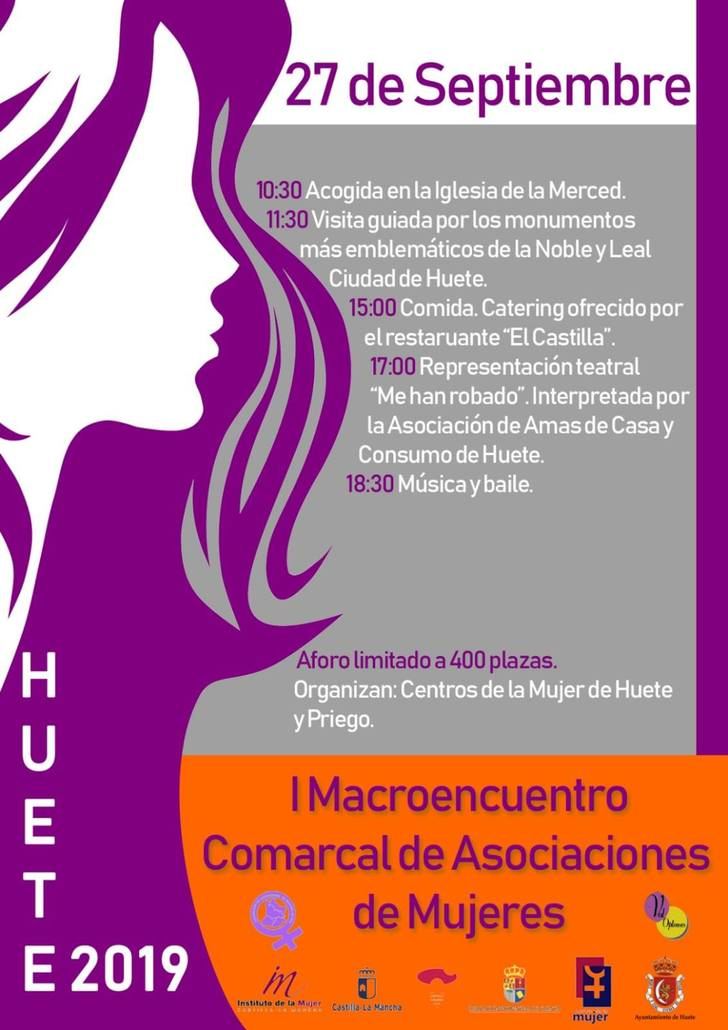 Huete acogerá el I Macroencuentro Comarcal de Asociaciones de Mujeres