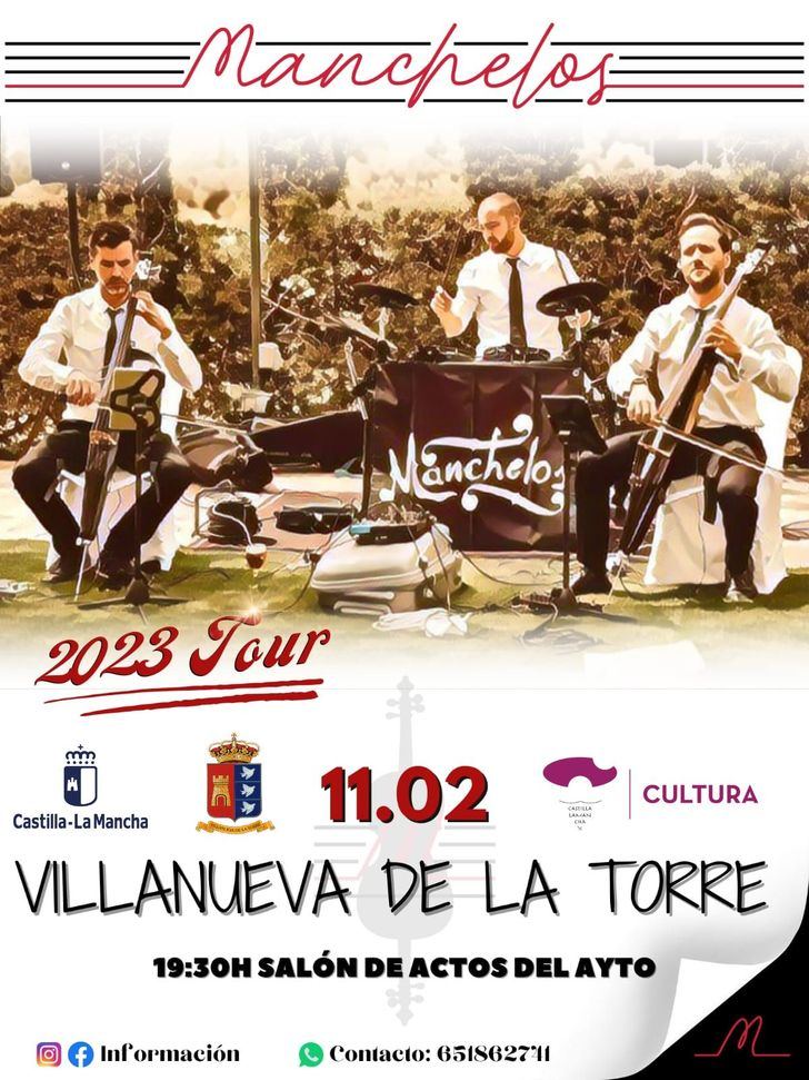 Villanueva de la Torre programa un concierto de pop-rock para este sábado con el grupo Manchelos