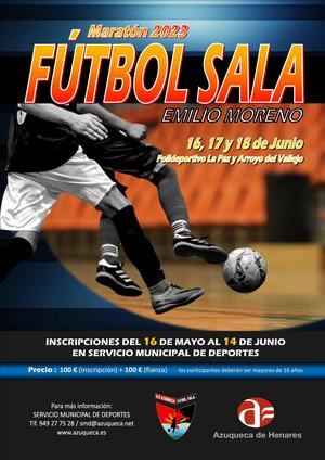 Abierta la inscripción en el Maratón de Fútbol Sala 2023 ‘Emilio Moreno’