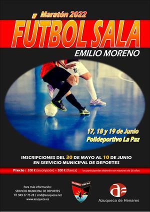 Abierta la inscripción en el Maratón de Fútbol Sala Emilio Moreno hasta el 10 de junio