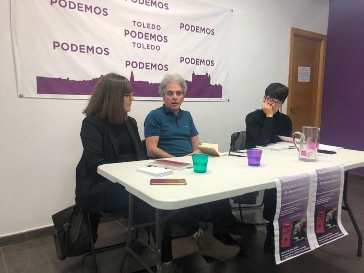 El exdiputado Marcelo Expósito presentó su libro “Discursos Plebeyos” en la sede provincial de Podemos en Toledo