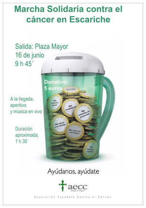Este sábado, I Marcha Contra el Cáncer de Escariche