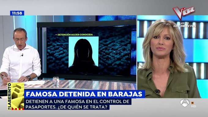 María José Suárez, detenida en el aeropuerto de Barajas