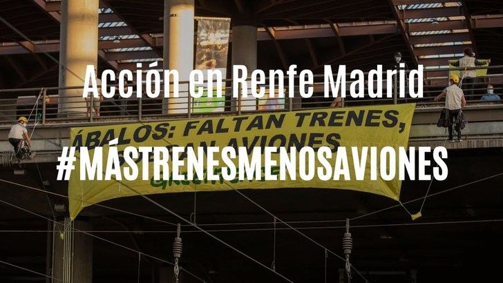 Greenpeace exige 'Más Trenes y Menos Aviones'