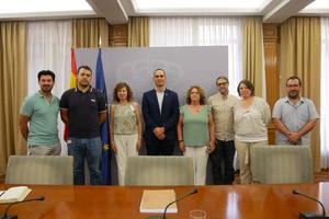 Unidas Podemos-IU asiste a una reunión en el Ministerio de Derechos Sociales donde advierte de la situación irregular en Guadalajara con la instalación de megaplantas fotovoltaicas