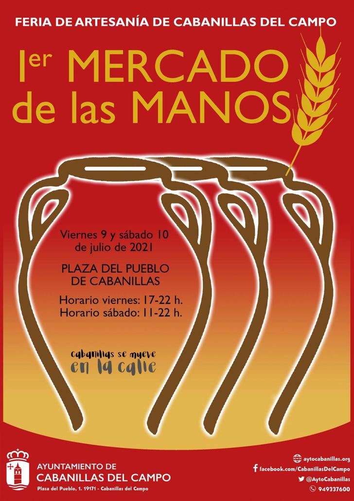 La artesanía provincial se mostrará en el «I Mercado de las Manos de Cabanillas», los días 9 y 10 de julio
