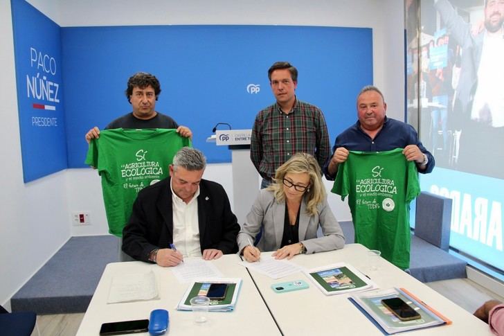 El PP de Nuñez firma un Compromiso con la Plataforma para revertir los recortes de Page a la Agricultura Ecológica 