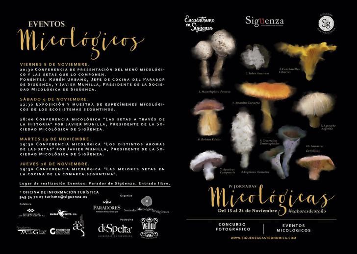 Del 15 al 24 de noviembre, IV Jornadas Micológicas de Sigüenza