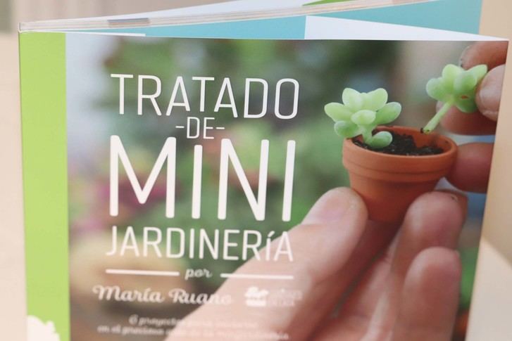 Lleno en la Biblioteca de Cabanillas para conocer el mundo de los jardines en miniatura