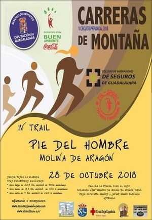 El domingo 28 de octubre, III Trail Pie del Hombre en Molina, penúltima prueba del Circuito que organiza Diputación de Guadalajara