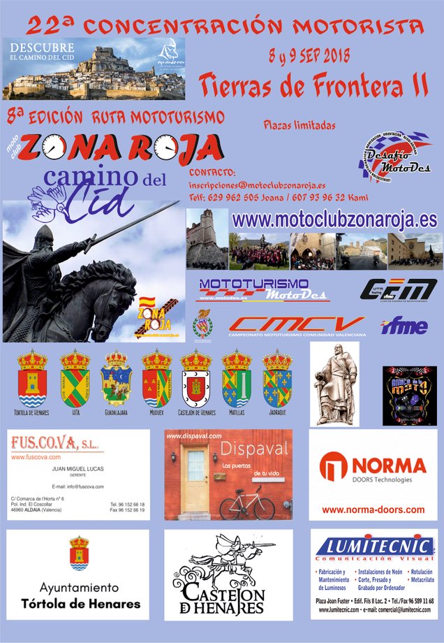 100 motoristas recorrerán el Camino del Cid a su paso por Guadalajara