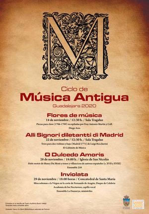 El ayuntamiento de Guadalajara organiza un nuevo ciclo de Música Antigua, religiosa y profana de cámara, con artistas de renombre internacional