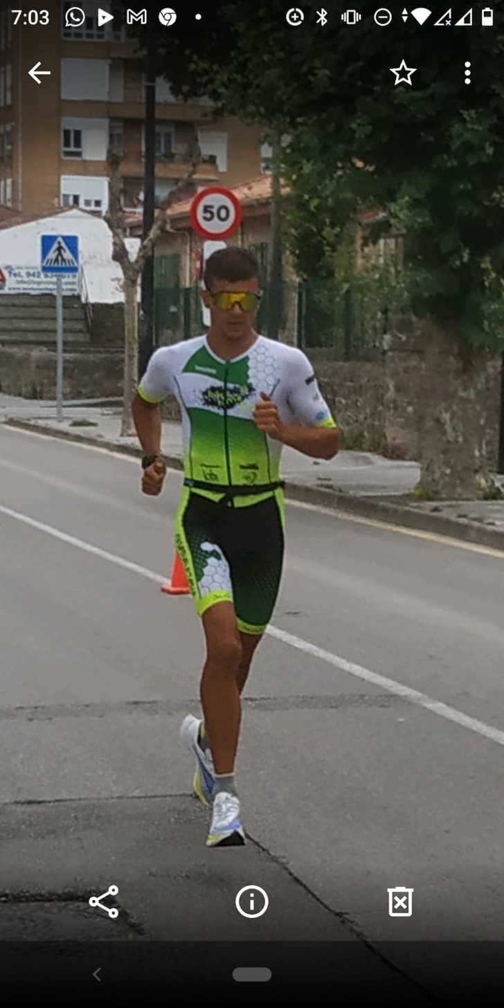 Nahuel Silio, segundo en el VI Triatlón Ciudad de Salamanca