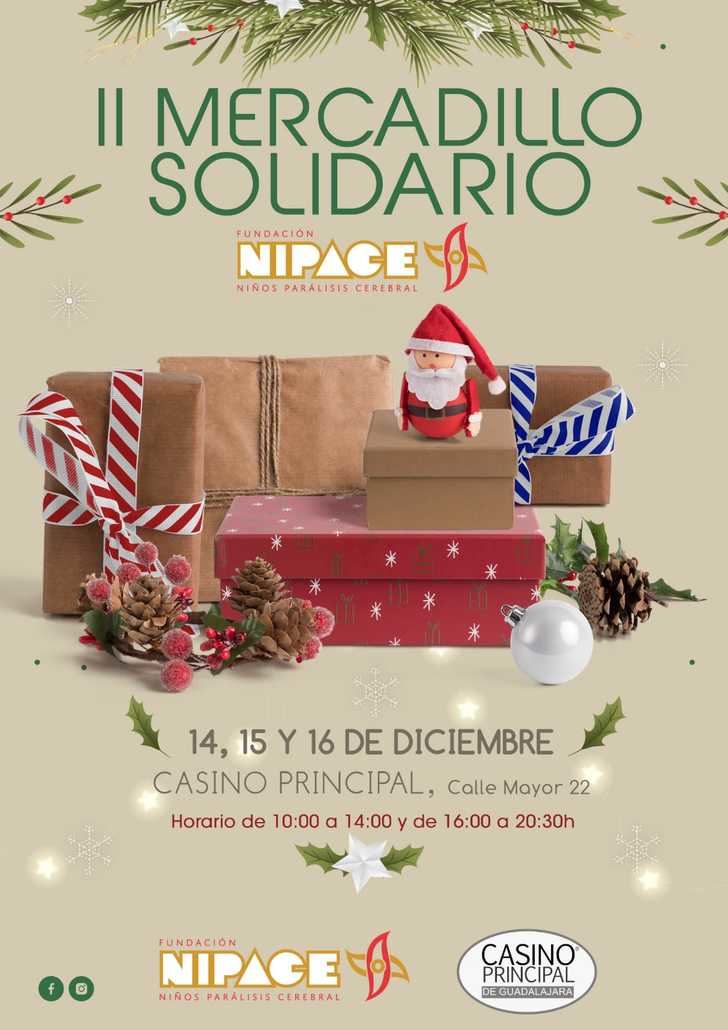 El Mercadillo Solidario de NIPACE vuelve al Casino Principal en una segunda edición llena de ilusión