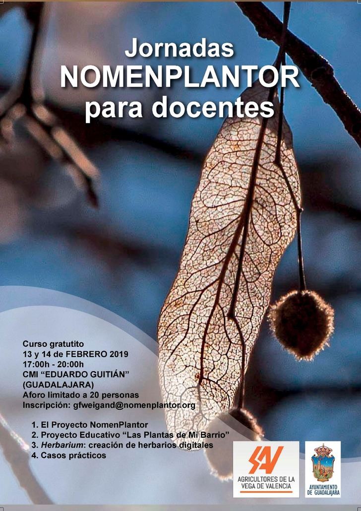 Jornadas Nomenplantor para docentes en Guadalajara