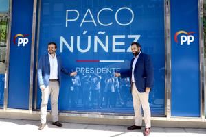 El presidente del PP-CLM, Paco N&#250;&#241;ez, inaugura, en Toledo, la nueva sede del Partido Popular junto al presidente nacional, Pablo Casado