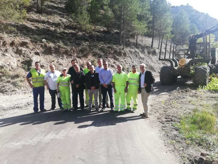 La Diputación de Guadalajara está mejorando ocho carreteras del Señorío de Molina con una inversión de 986.410 total de euros
