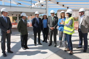 El delegado del Gobierno en Castilla-La Mancha visita las obras del Parador de Molina de Arag&#243;n