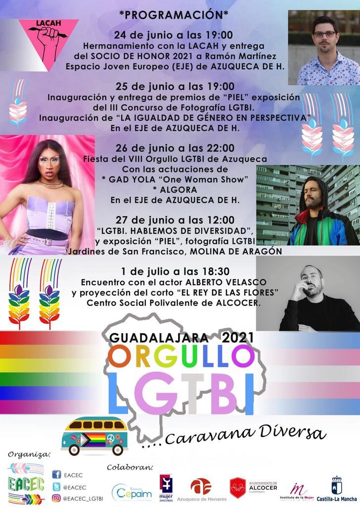 Programa de Orgullo LGTBI de la asociación EACEC en la provincia de Guadalajara