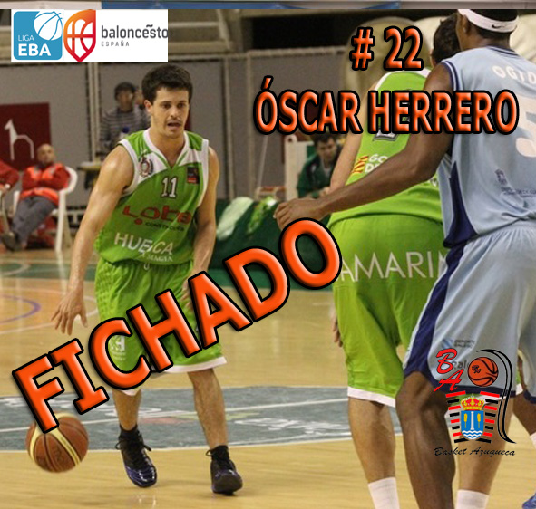 El base madrileño de 32 años y 1,82 metros Óscar Herrero, nuevo fichale del Isover Basket Azuqueca 