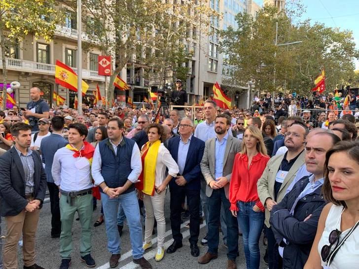 Califican al socialista Page de "falta de valentía y tibieza" por su ausencia en la manifestación de Barcelona