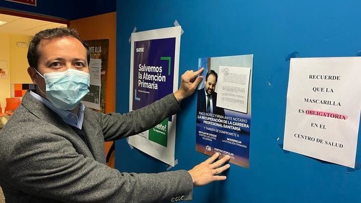 El PP califica de “vergonzoso y lamentable que Page dé instrucciones para silenciar la campaña informativa de Paco Núñez, en vez de solucionar los problemas de la Sanidad”
