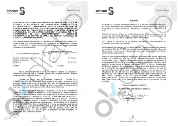 Page gastó 15.000 euros en un viaje a Chicago para adquirir unos mamógrafos que ya habían sido comprados, según la prensa nacional