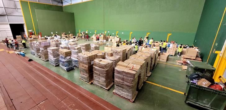 Azuqueca recoge 41 palés de ayuda para las zonas de Valencia afectadas por la DANA