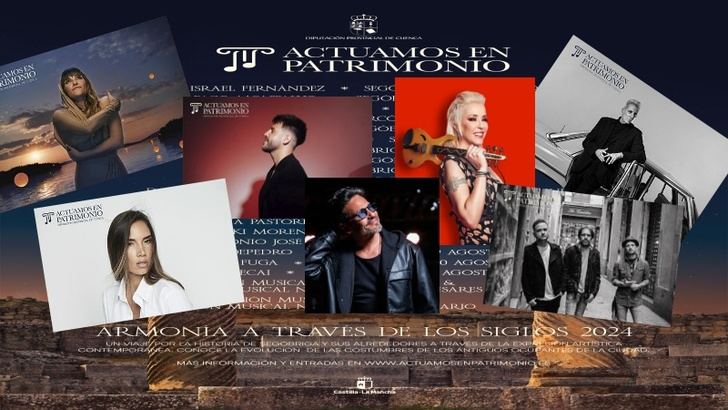 Rozalén, Niña Pastori, Loquillo, Antonio José e India Martínez conciertos del Actuamos en Patrimonio de Cuenca