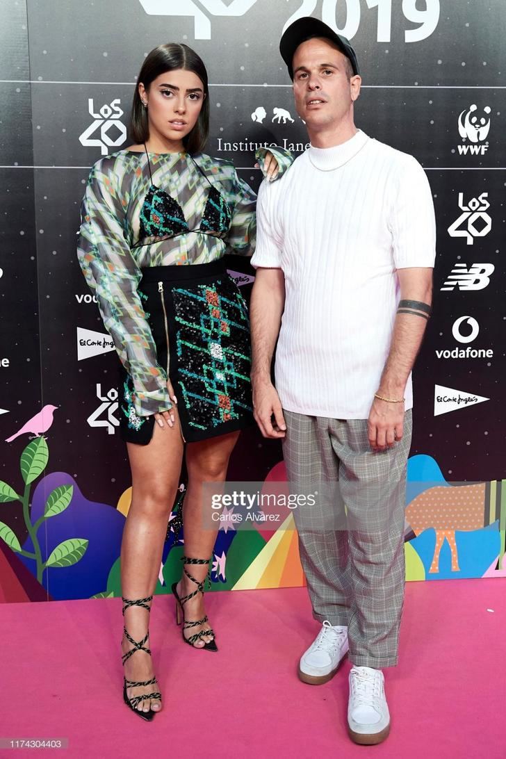 Paula Cendejas del diseñador guadalajareño JCPAJARES en la cena de nominados de los 40 Principales