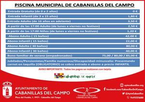 El martes 27 de junio, día de apertura de la Piscina Municipal de Verano de Cabanillas