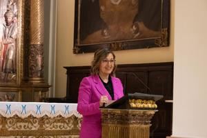 Mercedes Castellanos pregonó la Semana Santa en Guadalajara con un recorrido hacia su fe y la esencia de las cofradías