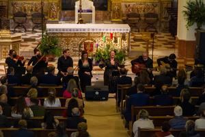 La iglesia de Santa María acoge el Pregón de Navidad en Guadalajara marcado por el Coronavirus