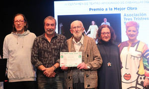 «Cena para dos», gran triunfadora del III Certamen de Teatro Aficionado «Entre Bambalinas» de Cabanillas