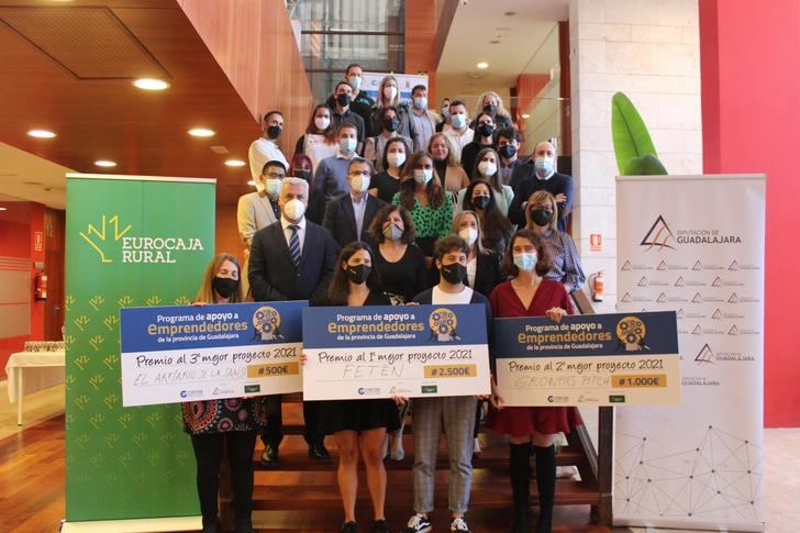 FETÉN, gana la cuarta edición del Programa de Apoyo a Emprendedores de la provincia de Guadalajara de CEOE-CEPYME y Diputación 