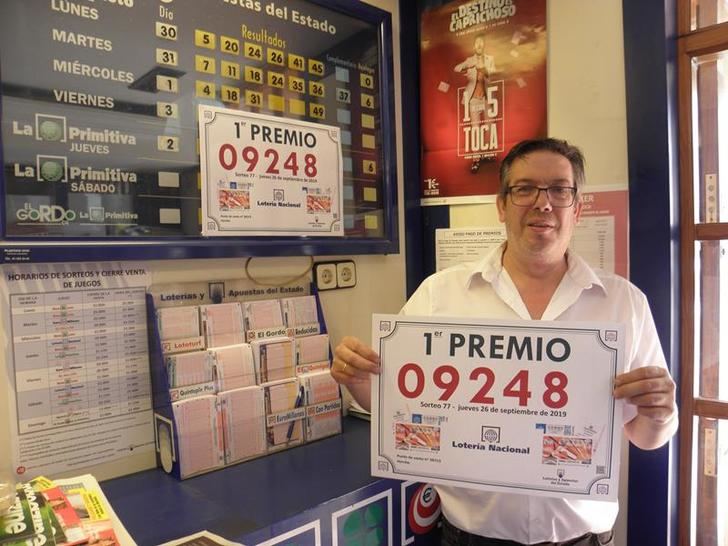 Parte del primer premio de la Lotería Nacional de este jueves cae en Horche