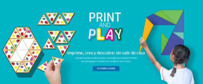 Print, Play & Learn, recursos educativos gratuitos de HP para familias en los tiempos del coronavirus