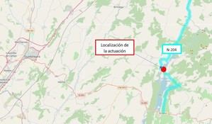 Afectaciones al tráfico en la carretera N-204 por obras de reparación del puente de Entrepeñas y sus tramos de acceso