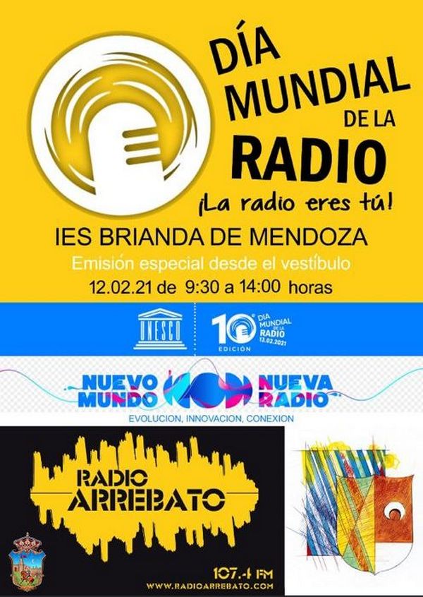 El Brianda de Mendoza celebrará el Día Mundial de la Radio el viernes 12 en directo por RADIO ARREBATO