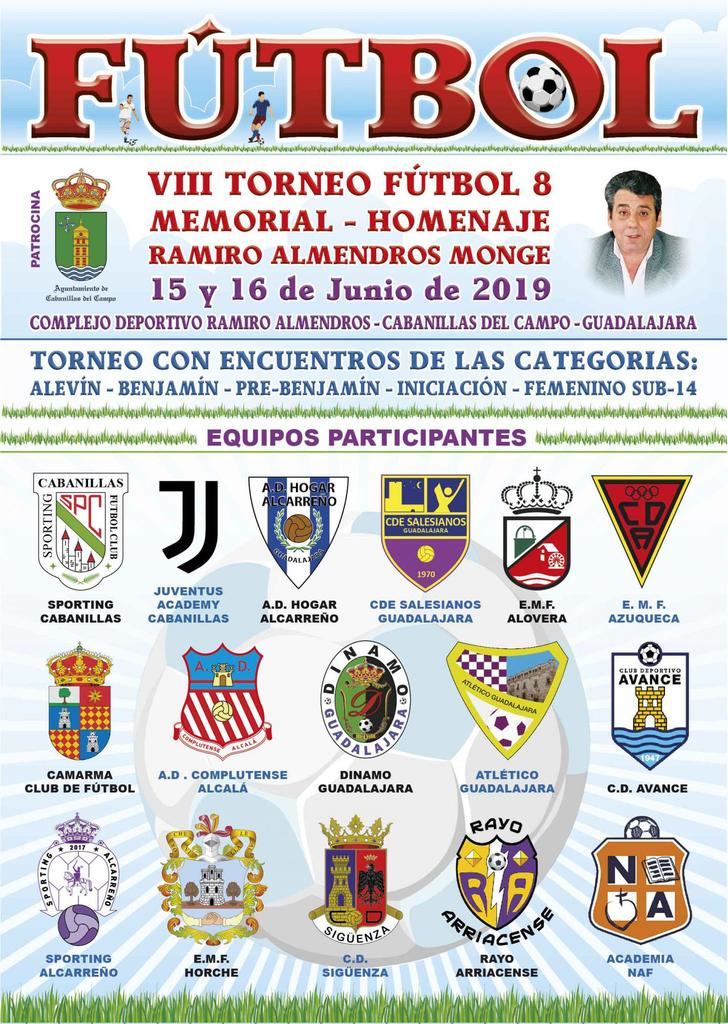 El Sporting Cabanillas organiza el 8º Memorial Ramiro Almendros, los días 15 y 16 de junio