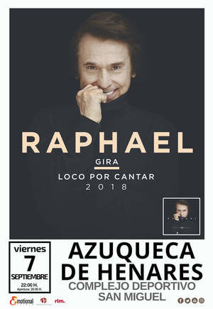 Una tromba de agua obliga a suspender el concierto de Raphael en Azuqueca al poco de comenzar