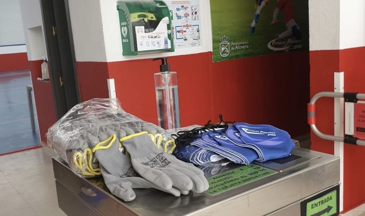Reabre la sala fitness del polideportivo municipal de Alovera con medidas especiales